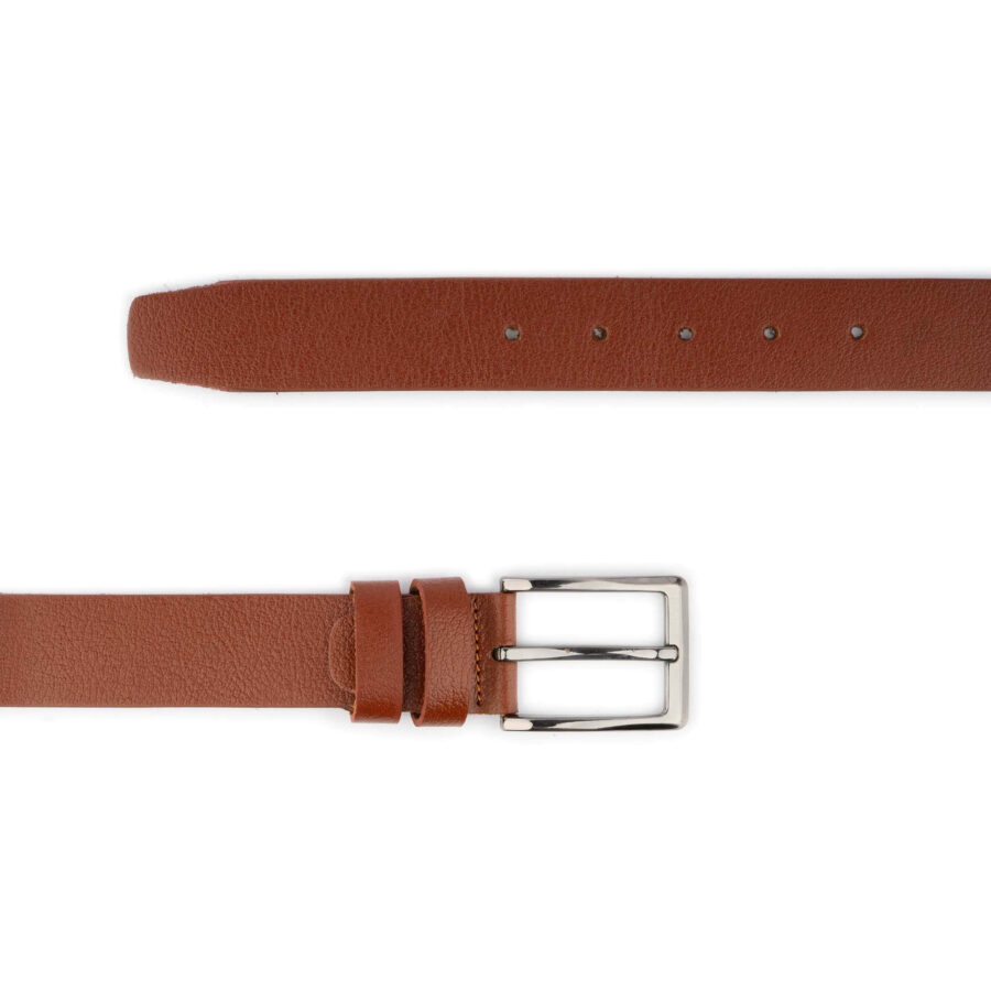 trendy mens belt for denim buffalo leather 3 5 cm 3