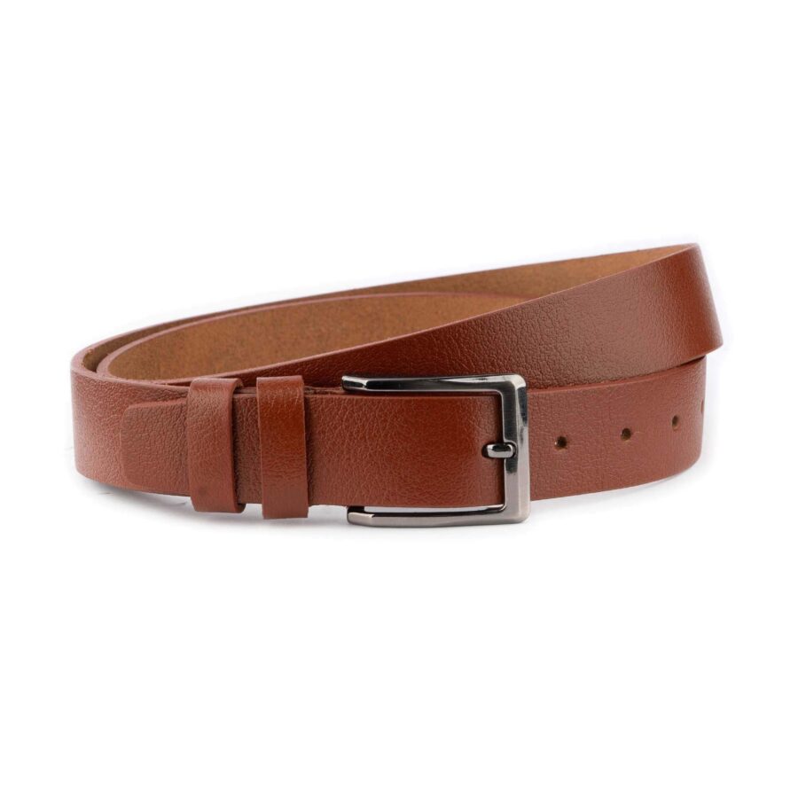 trendy mens belt for denim buffalo leather 3 5 cm 4