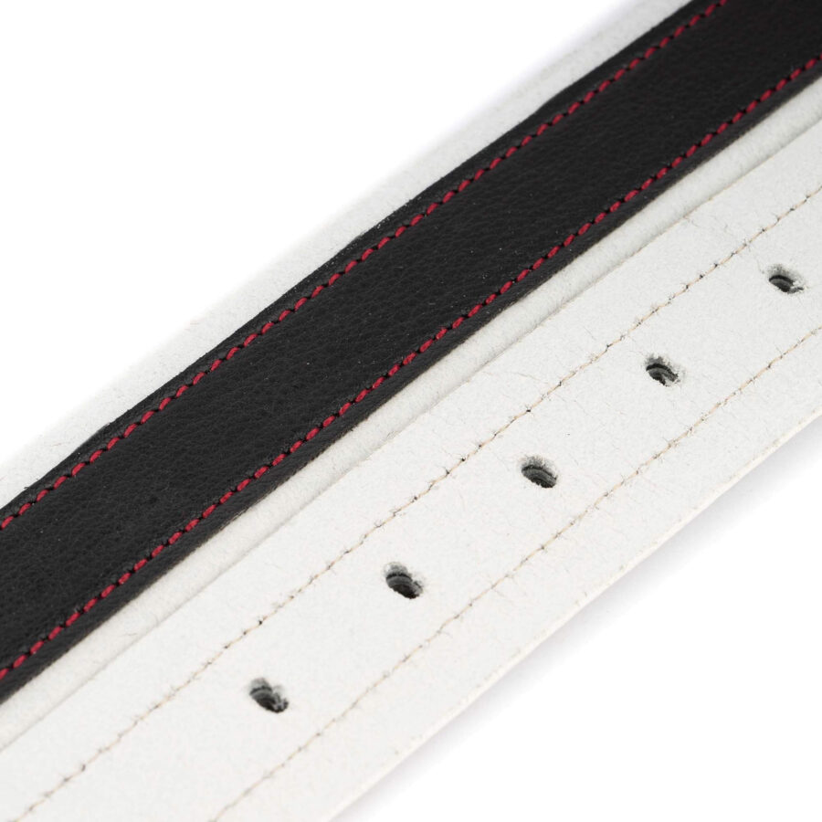 white men belt strapwith black strip 3 8 cm 3