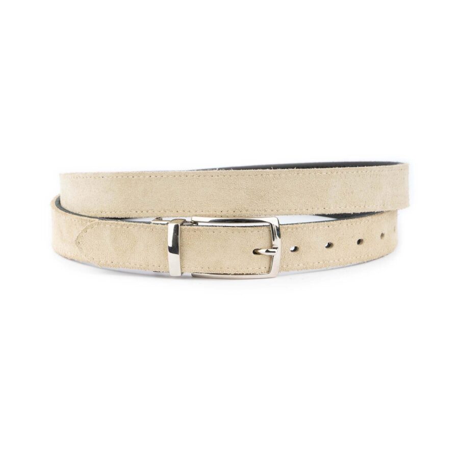 beige suede mens reversible belt 1 30 VEL3549 PUL2680 MAG12055