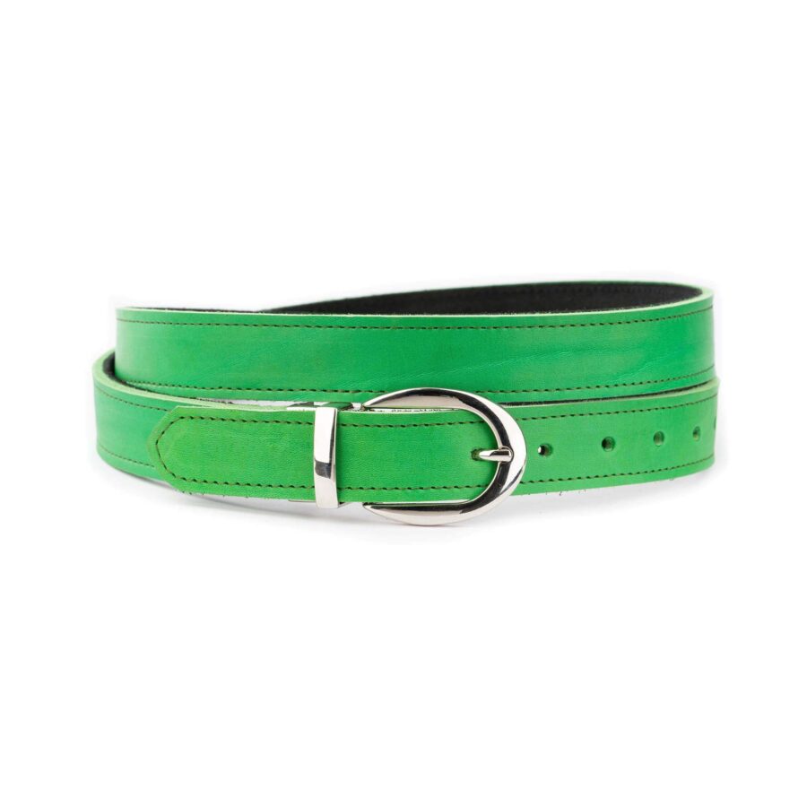 bright green reversible leather belt for women 1 30 FET7932 VEL3504 MAG11862