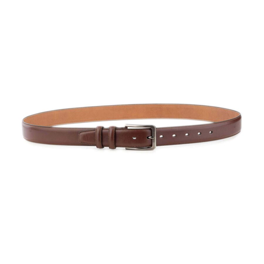 brown leather belt for gentleman high quality 4