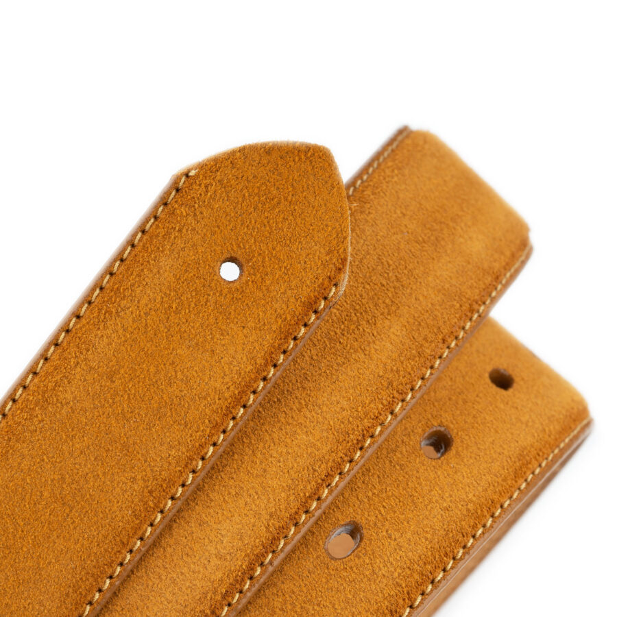 camel suede leather men belt strap for buckles 1 05 35 HOL 28082024 AML