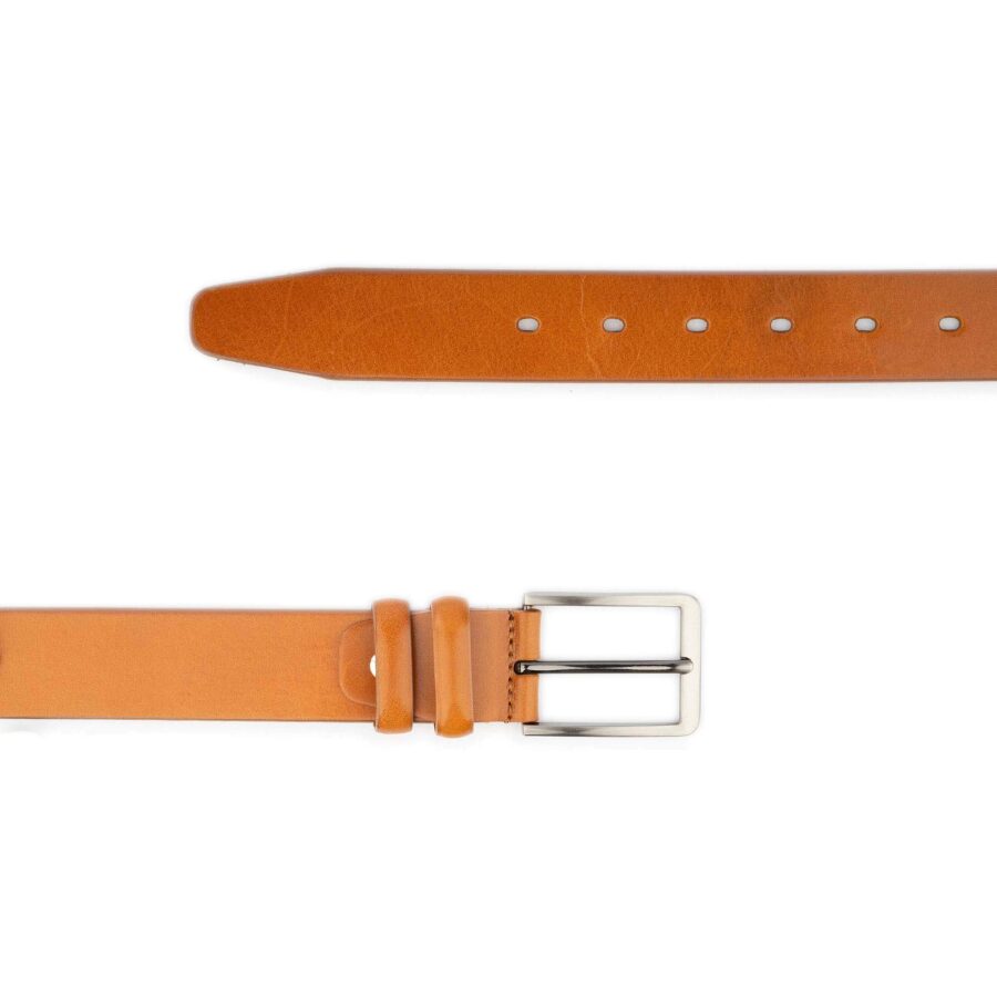 classic mens tan belt real leather 2