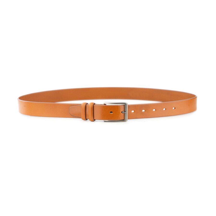 classic mens tan belt real leather 4