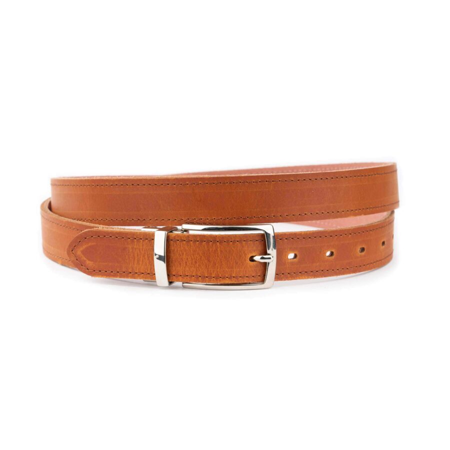 cognac mens leather reversible belt 0 30 PUL2683 VEL6295 MAG12055