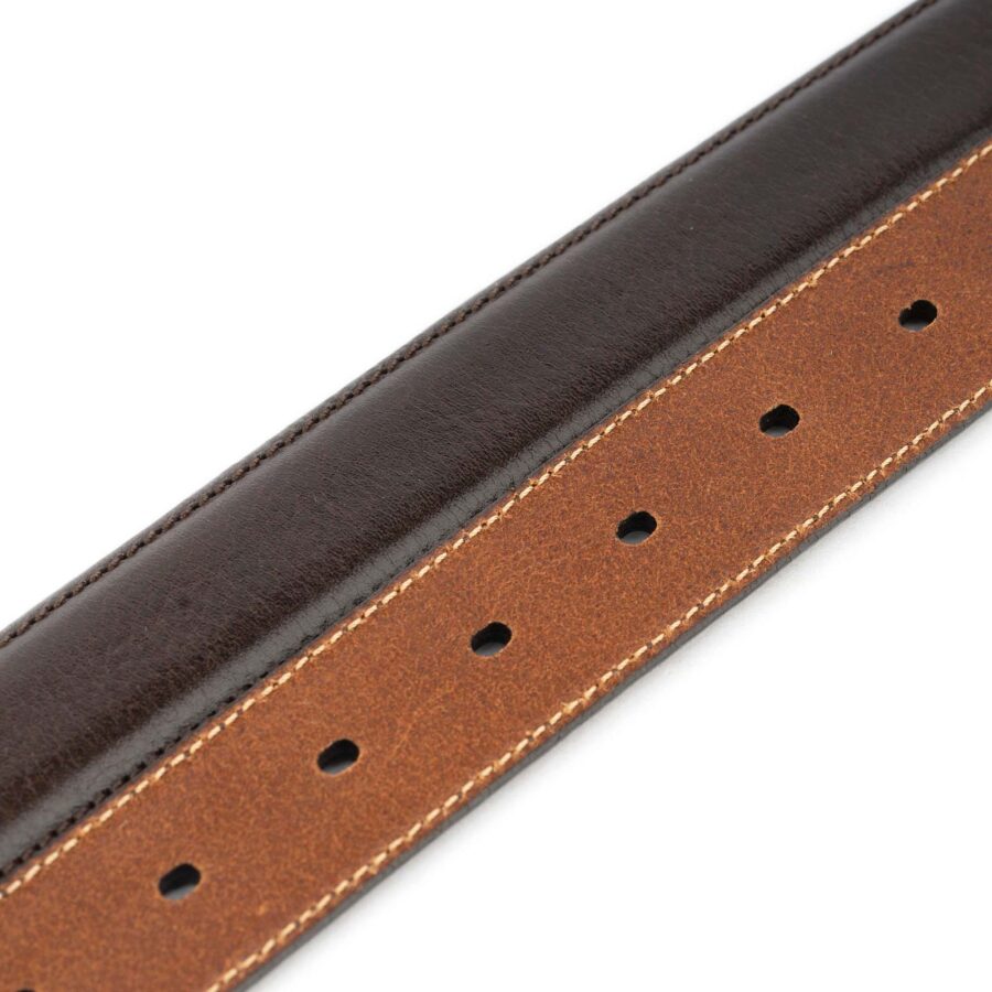 dark brown dress belt for men 1 1 8 inch 3