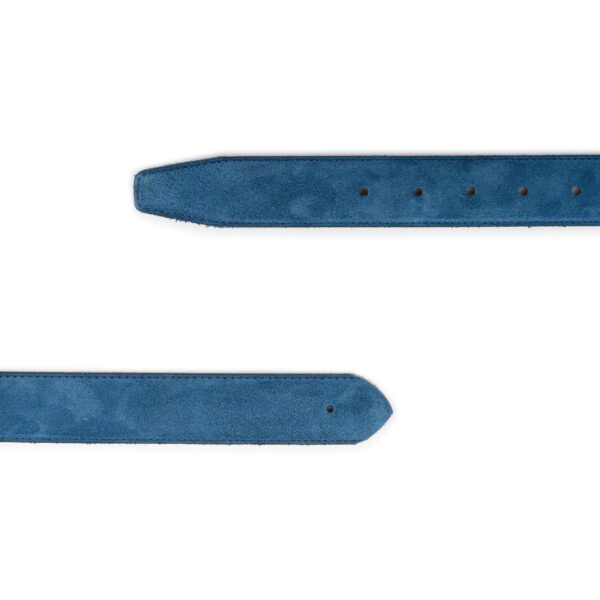 light blue suede belt strap replacement premade hole 1 21 30072024 35 SUEDHOLLBLU