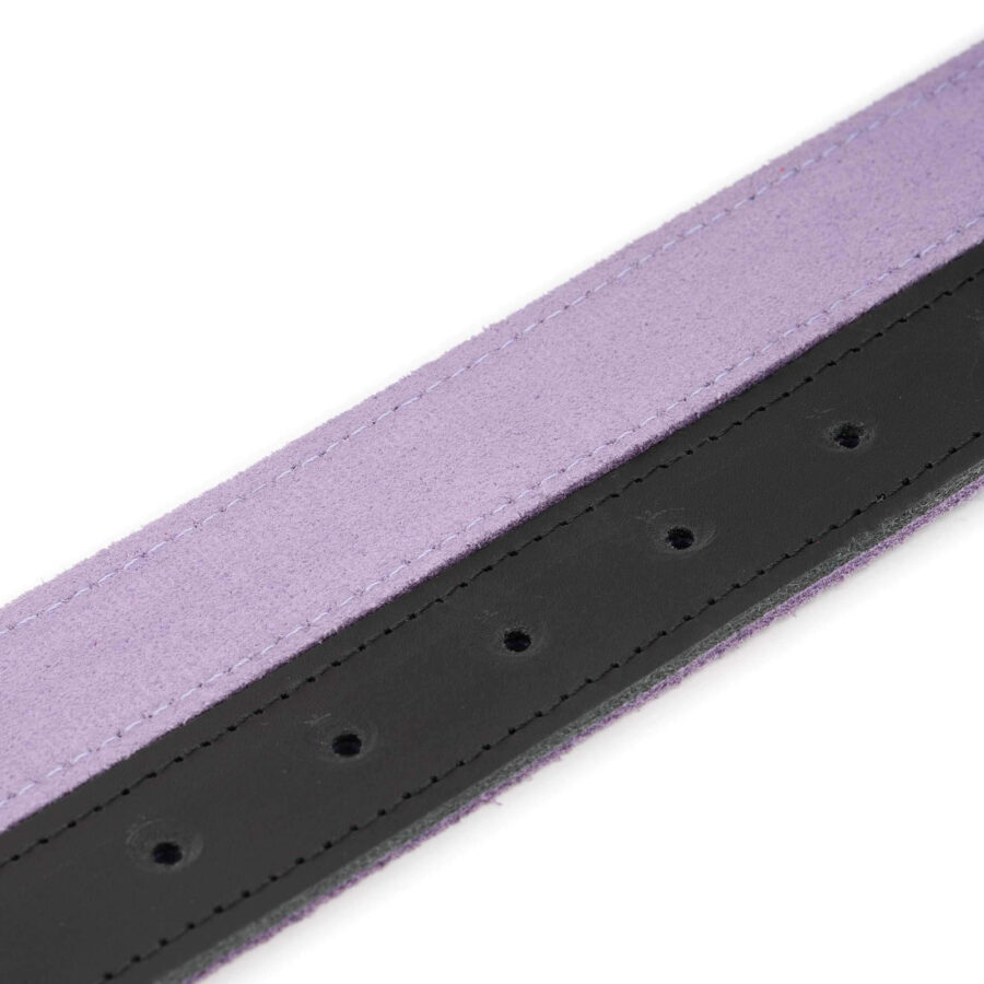 lilac suede mens reversible belt 4