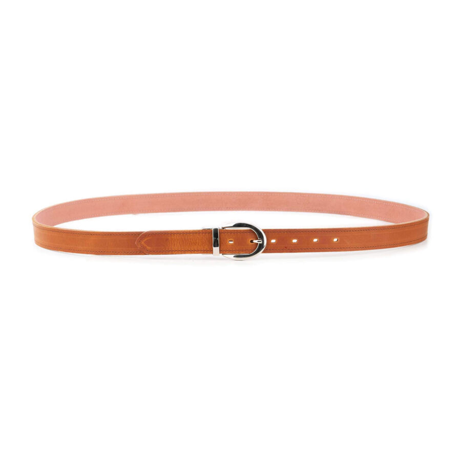 pale pink suede reversible belt womens 7