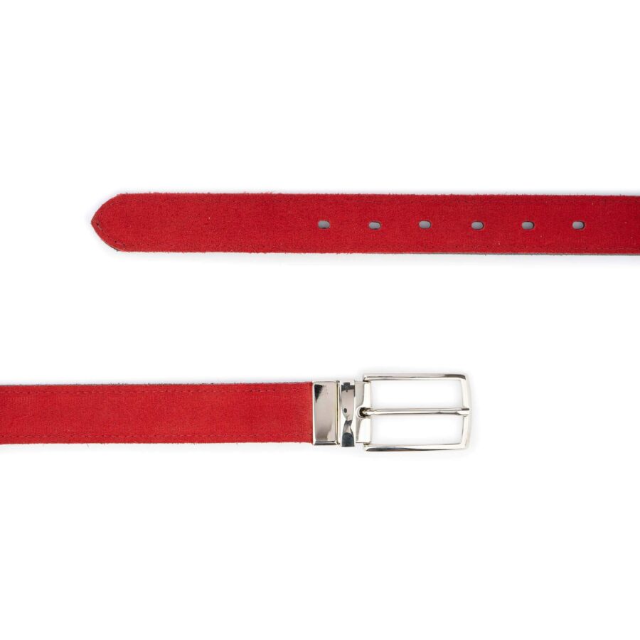 red black suede reversible belt mens 2