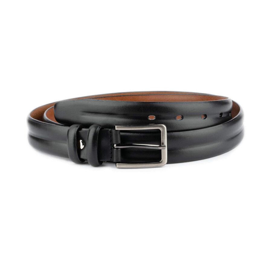 stylish mens belt black leather top quality 1 17 02092024 AML