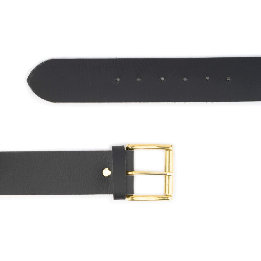 2 Inch Belt With Brass Buckle Full Grain Leather 2