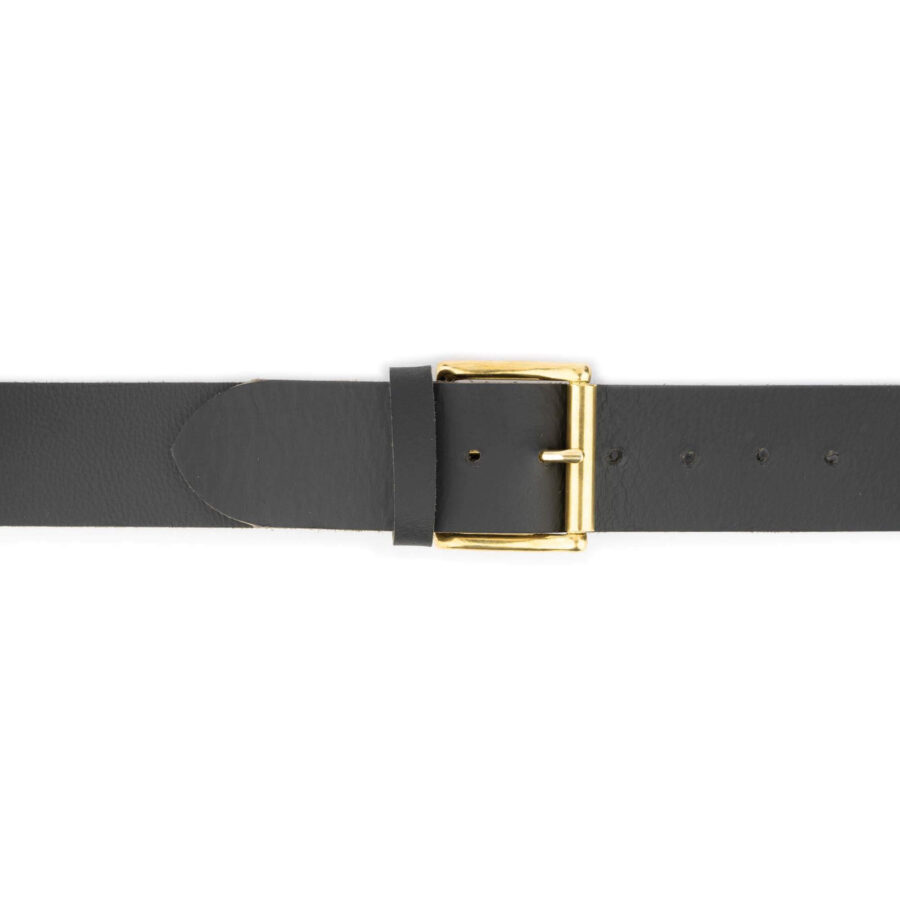 2 Inch Belt With Brass Buckle Full Grain Leather 3