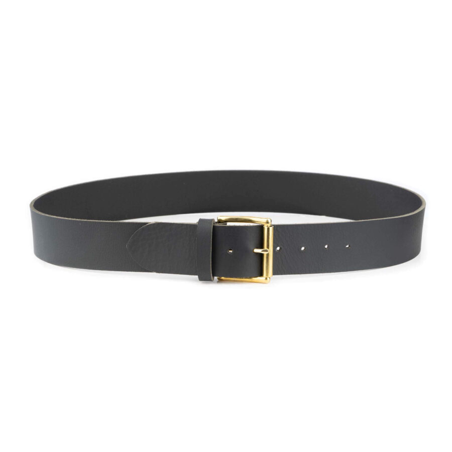 2 Inch Belt With Brass Buckle Full Grain Leather 6