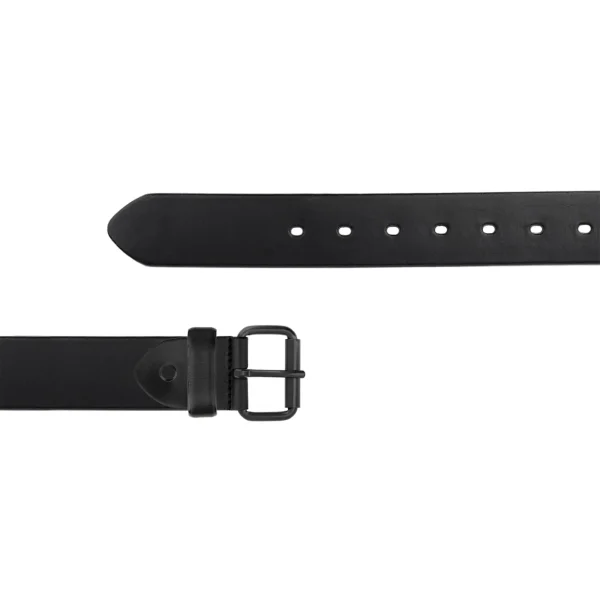 Belt For Jeans Black Roller Buckle Full Grain Leather JEANS 40 ROLBLA BLAFGL AML19