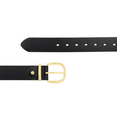 Belt For Jeans Brass Rounded Buckle and Loop JEANS 40 ROUBRALOO BLAFGL AML14