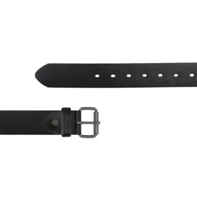 Belt For Jeans Gunmetal Roller Buckle Full Grain Leather JEANS 40 ROLGUNM BLAFGL AML25