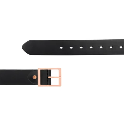 Belt For Jeans Rose Gold Rectangle Buckle Full Grain Leather JEANS 40 ROSCENTR BLAFGL AML30