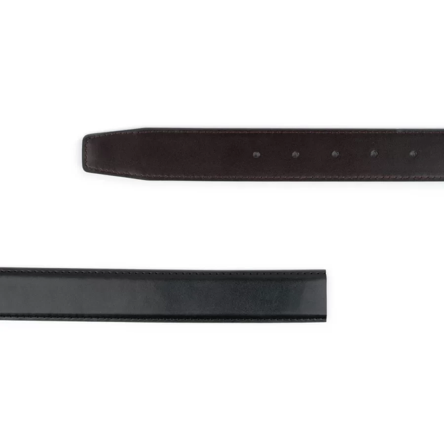 Reversible Vegan Leather Belt Strap For Buckles 3