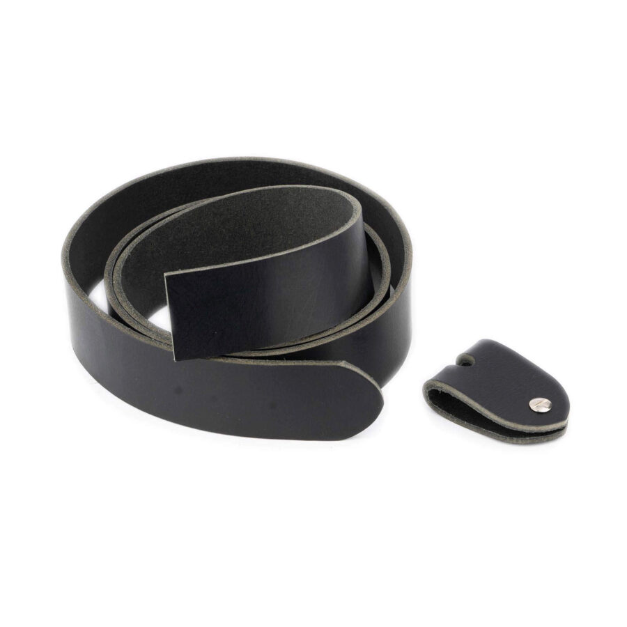 black leather belt blanks DIY handmade leathercraft 24 mm 2