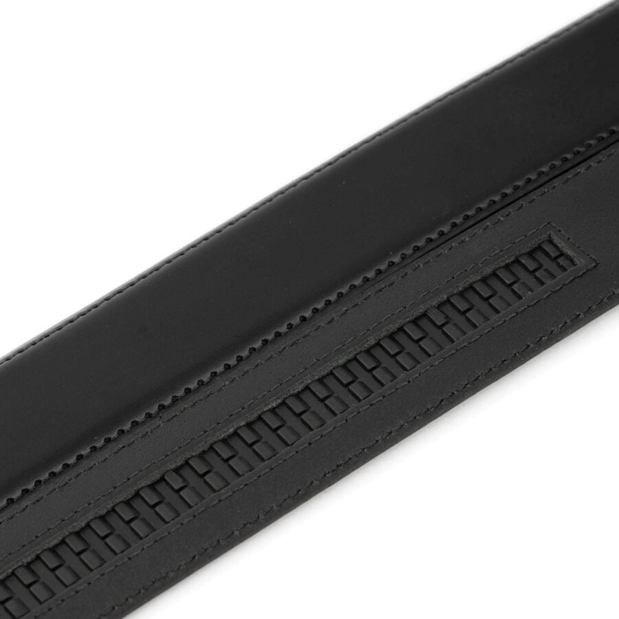 black mens belt ratchet american flag buckle vegan leather 4