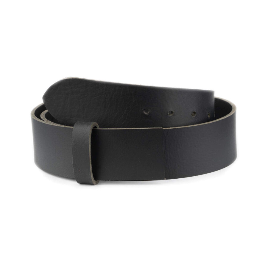 black replacement belt strap for buckle genuine leather 4 0 cm 1 17092024 40 BLACK CUTLDR