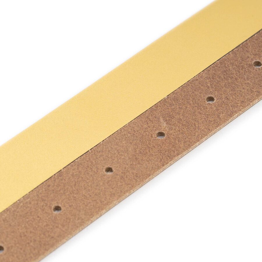 gold leather belt strap with snap buttons 3 0 cm 4