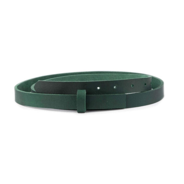 green leather strap for belt oiled leather 1 inch 1 17092024 25 GREEN FETT CUTLDR