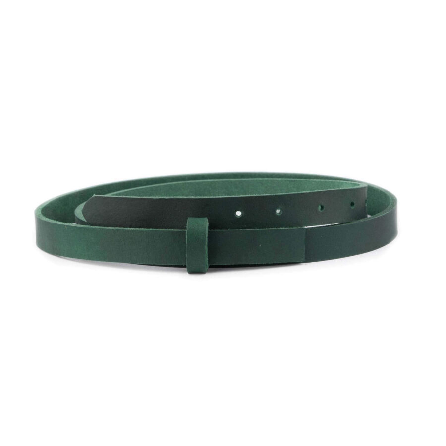 green leather strap for belt oiled leather 1 inch 1 17092024 25 GREEN FETT CUTLDR