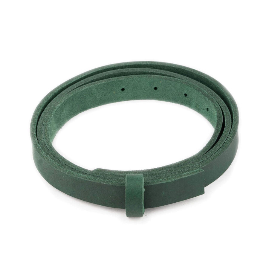 green leather strap for belt oiled leather 1 inch 4