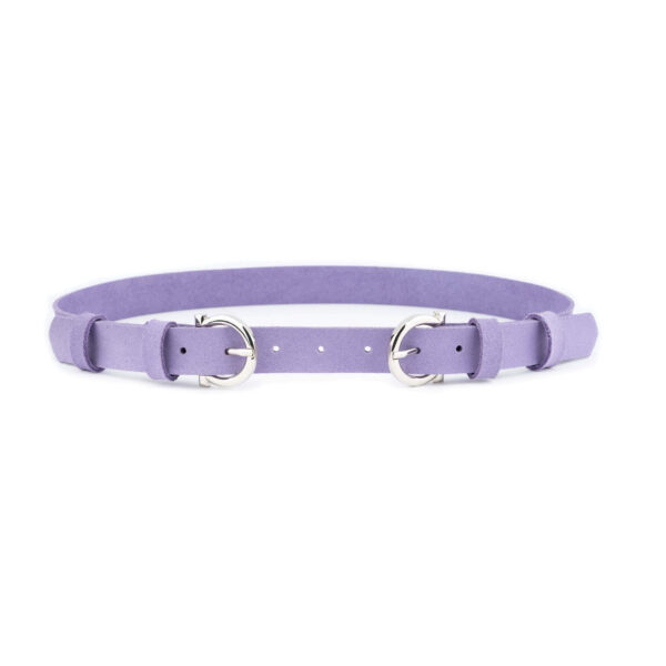 lilac suede double buckle waist belt for women 1 04 12092024 25 LDR LILAC DOUBWEST 65