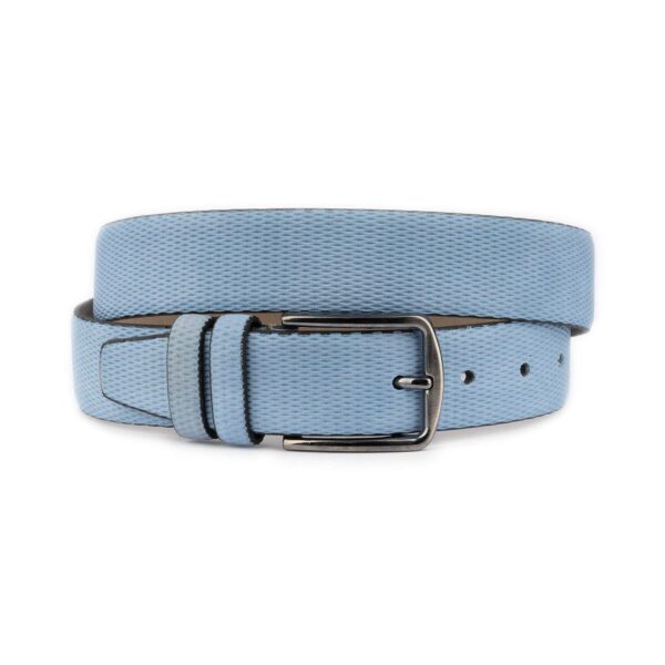 mens light blue belt textured design 1 18092024 35 LIBLUE DEREN ROMB