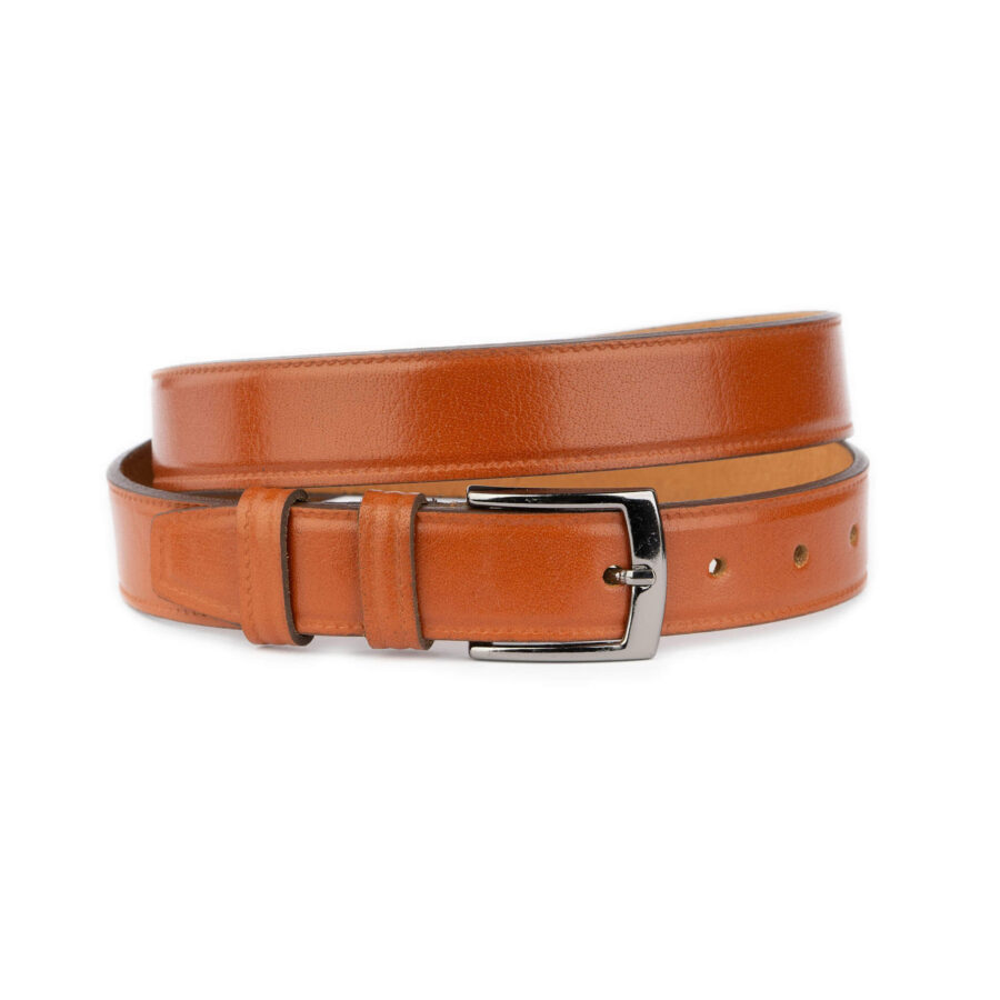 mens tan belt 1 1 8 inch high quality leather 1 18092024 30 TANBROW DEREN DRESS