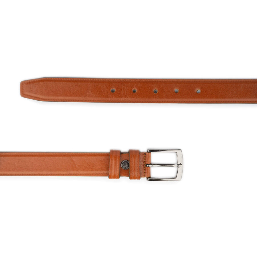 mens tan belt 1 1 8 inch high quality leather 2