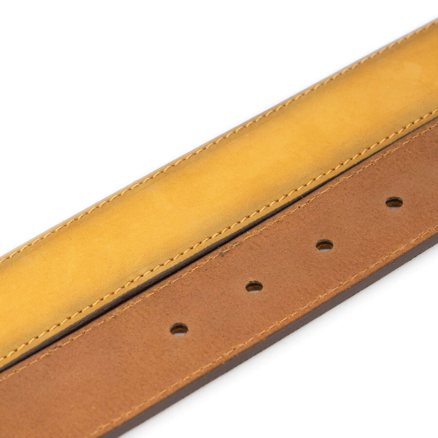 mustard yellow mens denim belt high quality 3 8 cm 3