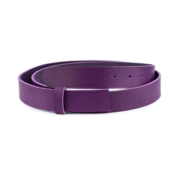 purple belt strap for buckles oiled leather 2 5 cm 1 17092024 25 PURPLE FETT CUTLDR