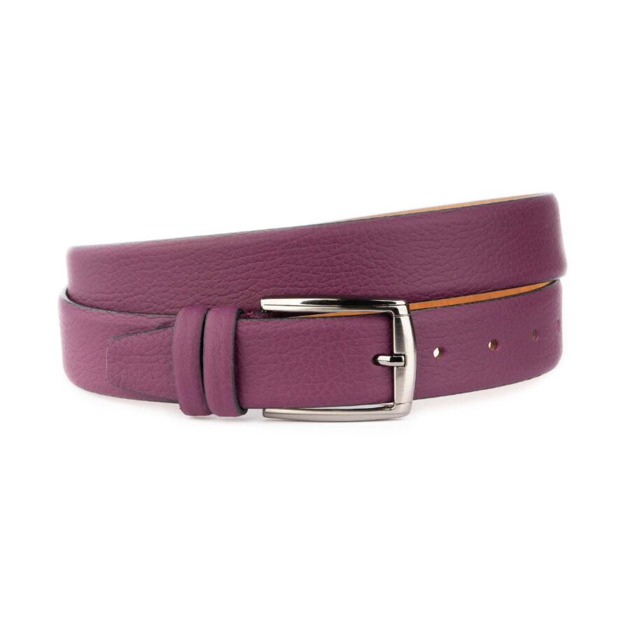 purple leather belt for jeans unisex top quality 1 18092024 35 PURPL KASV PEBB