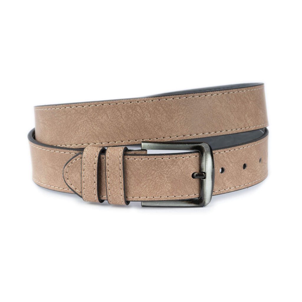 Premium Taupe Full Skin Belt