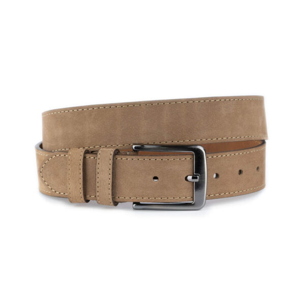 taupe nubuck belt soft leather high quality 1 18092024 38 DTAUPE KASV NUBU