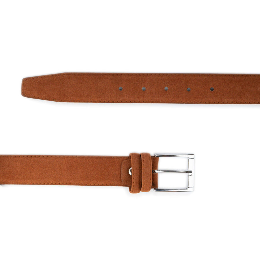 tobacco colored belt vegan leather 3