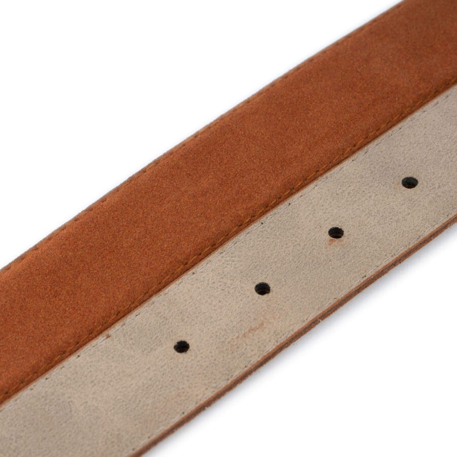 tobacco colored belt vegan leather 4