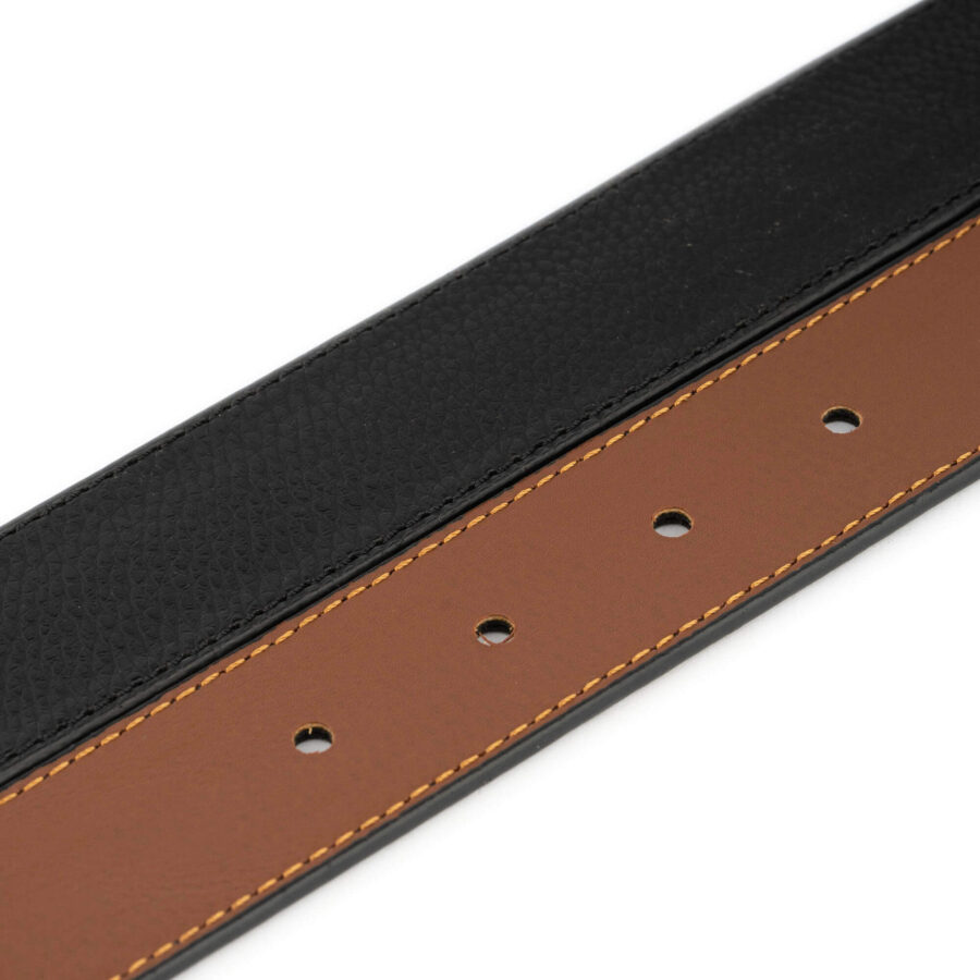 vegan reversible mens belt black brown high quality 4