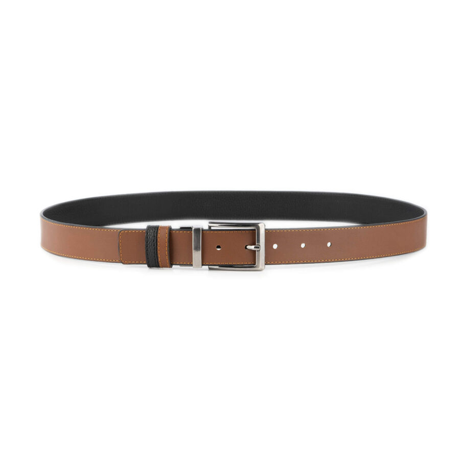 vegan reversible mens belt black brown high quality 7