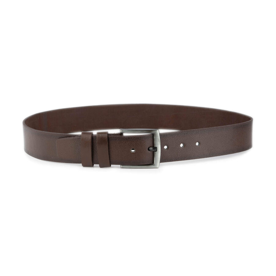 wide dark brown belt for jeans thick 4 5 cm 4