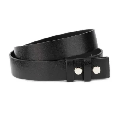 Black Snap Belt Buffalo Leather 89 SNAP 35 BLACKBUFF TREN
