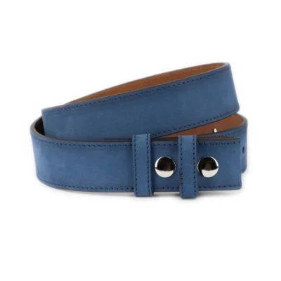Blue Snap Belt Nubuck Leather 13 SNAP 40 BLUENUB KASV