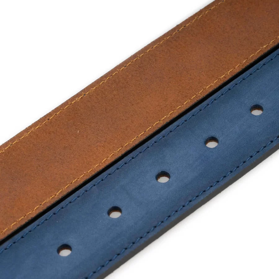 Blue Snap Belt Nubuck Leather 15