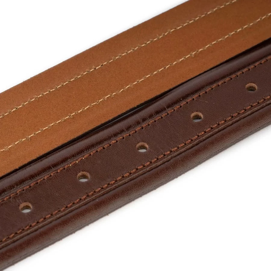 Dark Brown Snap Belt Genuine Leather 6