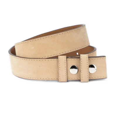 Light Taupe Snap Belt Nubuck Leather 70 SNAP 40 LITAUPNUB KASV